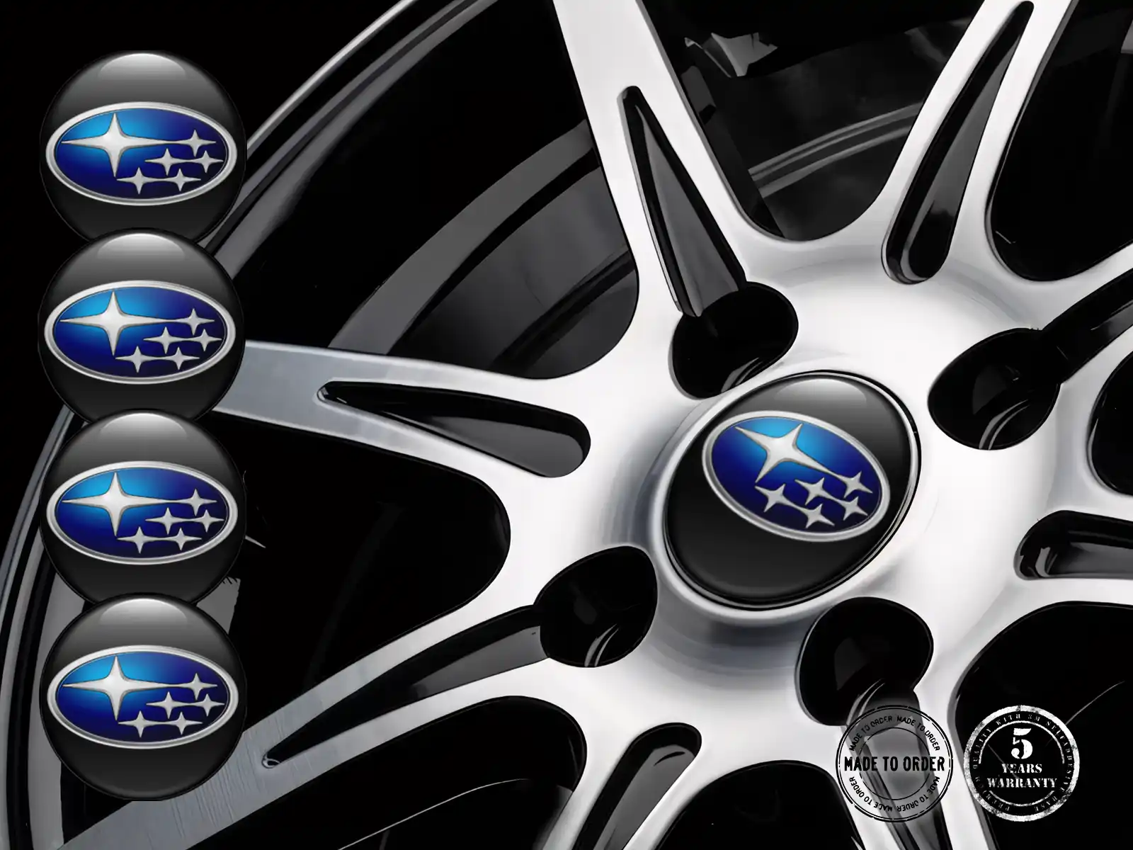 Subaru Felgenplaketten für Autos Stilvolle Radlogos